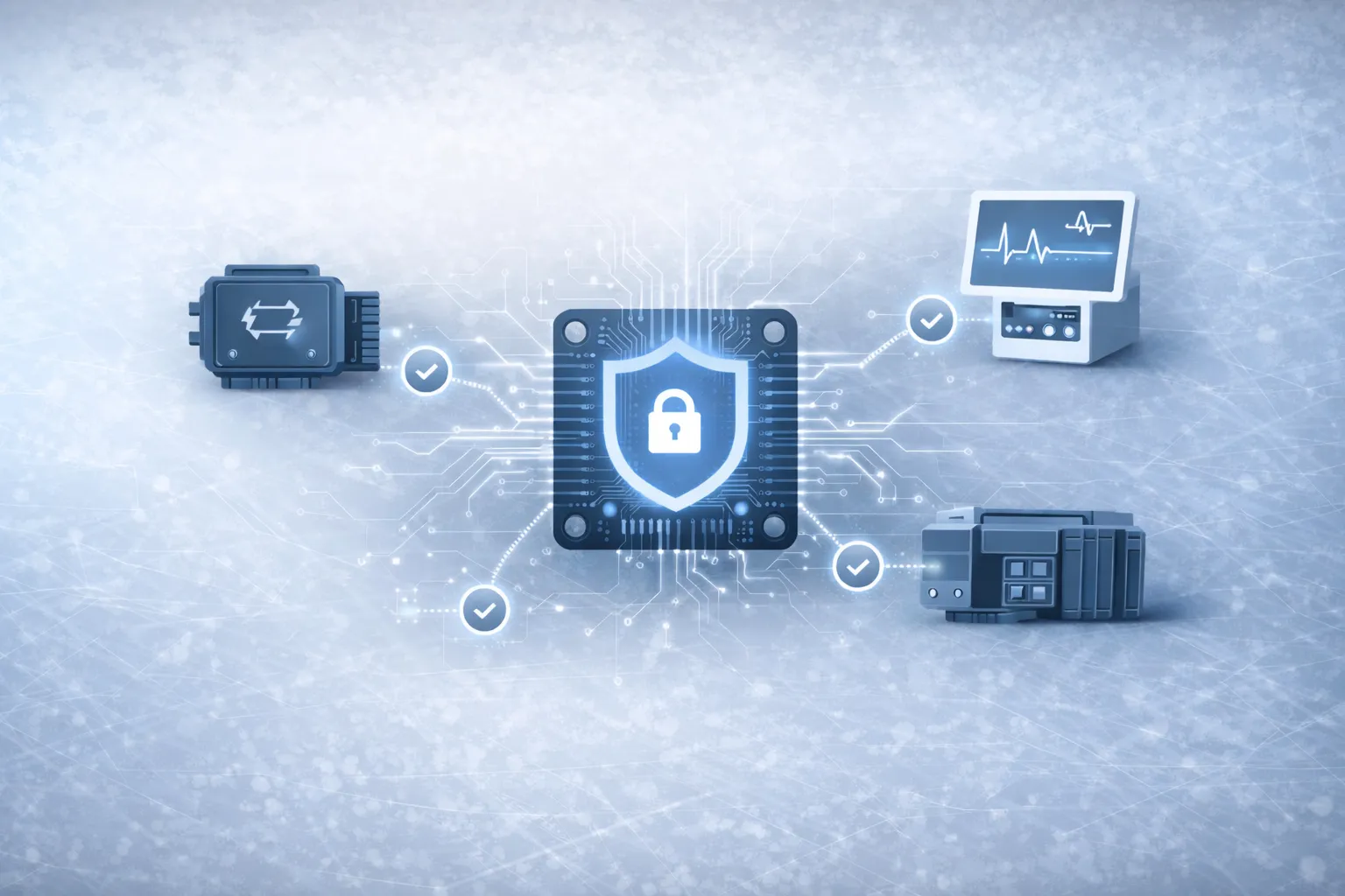 Embedded security and compliance hero background
