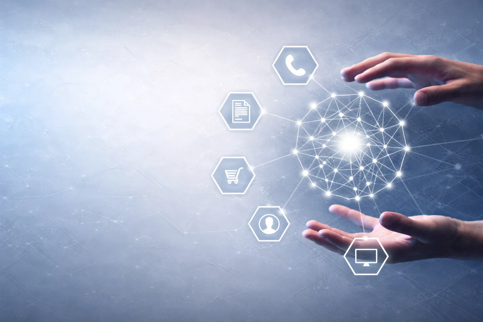 Connected devices and IoT hero background